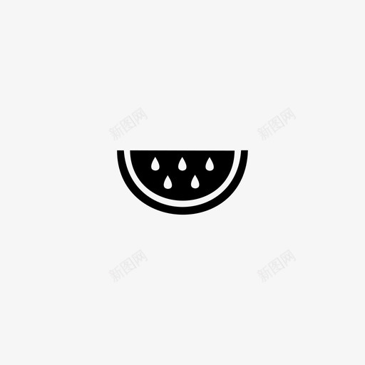 西瓜西瓜片西瓜籽svg_新图网 https://ixintu.com 西瓜 瓜片 瓜籽