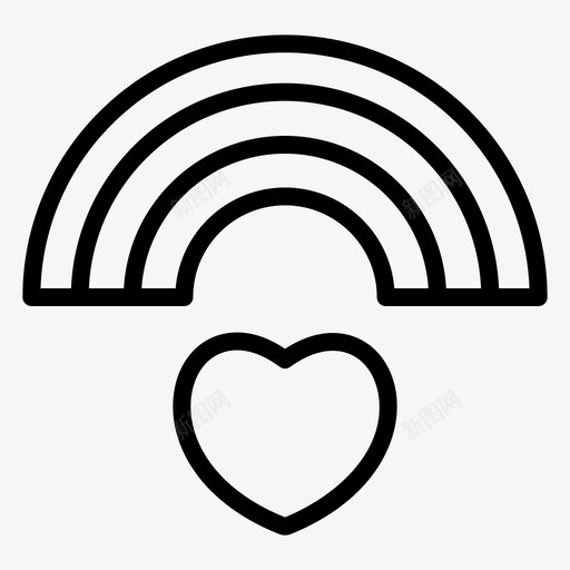 彩虹婚姻情人节svg_新图网 https://ixintu.com 彩虹 婚姻 情人节 婚礼