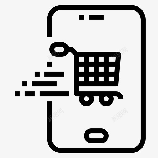 网上购物电子商务网上商店svg_新图网 https://ixintu.com 网上购物 电子商务 网上商店 购物车 智能 手机 购物 概述