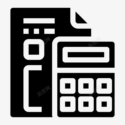 账单会计计算器svg_新图网 https://ixintu.com 账单 会计 计算器 物流 实体