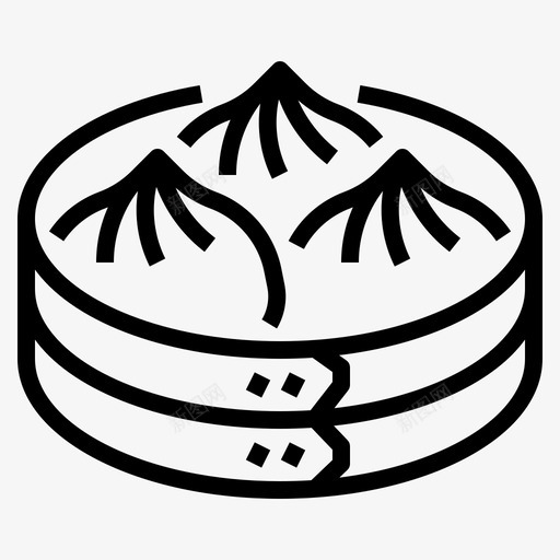 馒头中国菜食物svg_新图网 https://ixintu.com 馒头 中国菜 食物 新年 礼拜