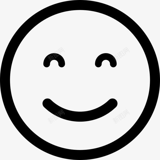 微笑的眼睛表情脸svg_新图网 https://ixintu.com 微笑 眼睛 表情 快乐 喜悦 笑脸