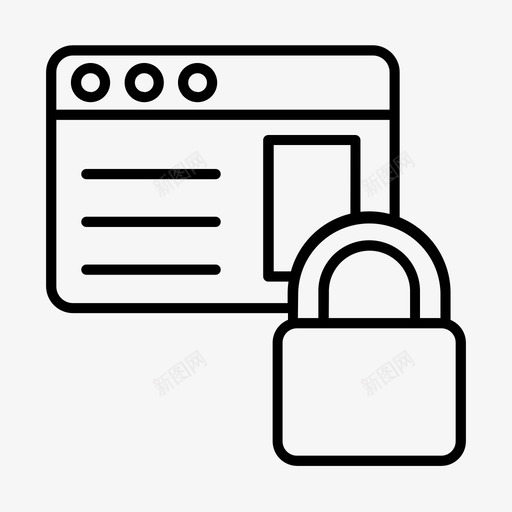 锁定网站业务财务svg_新图网 https://ixintu.com 锁定 网站 财务 业务 资金 图标