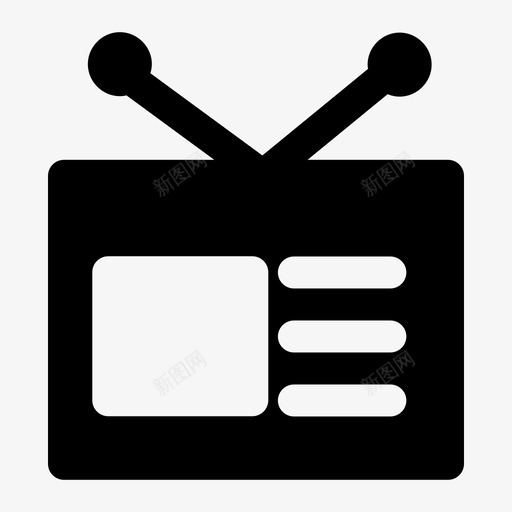 收音机调幅通讯svg_新图网 https://ixintu.com 收音机 调幅 通讯电子 调频