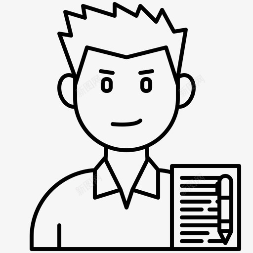 文案博客男性svg_新图网 https://ixintu.com 男性 文案 博客 专业 人士 职业 业行
