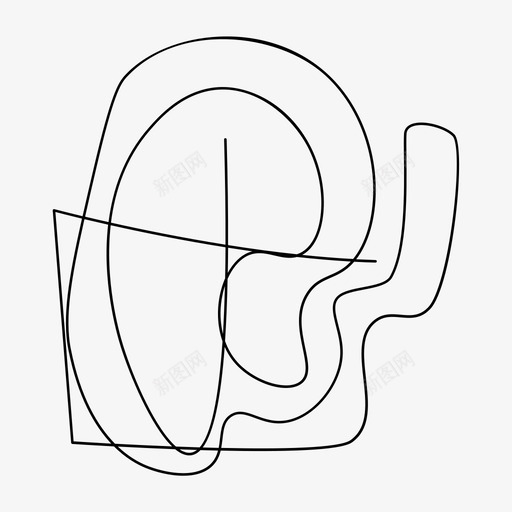 当代艺术线抽象涂鸦svg_新图网 https://ixintu.com 当代艺术 抽象 涂鸦 天真 一行