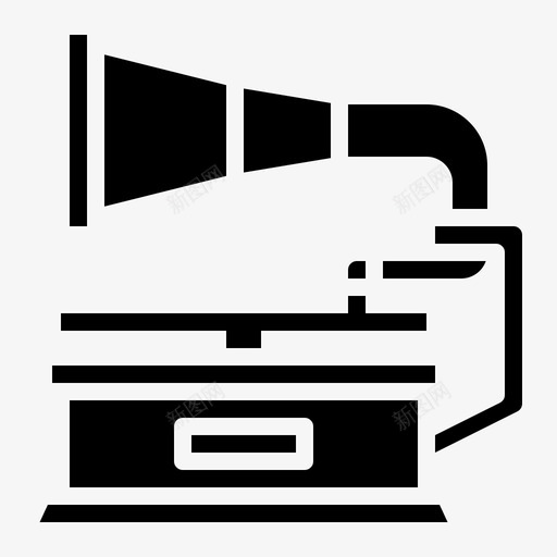 留声机音乐节奏svg_新图网 https://ixintu.com 音乐 留声机 音乐节 节奏 复古