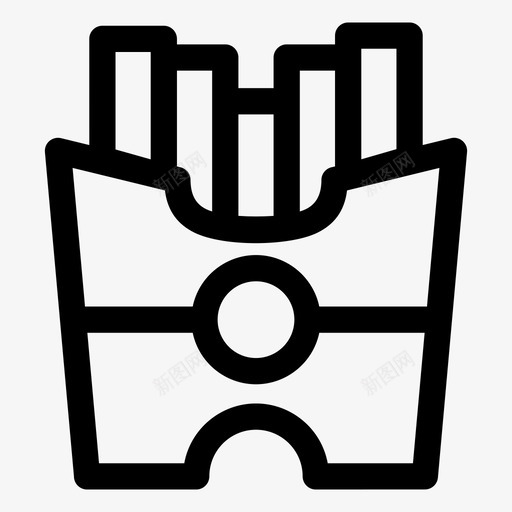 薯条美味食物svg_新图网 https://ixintu.com 薯条 美味 食物 午餐 土豆 小吃