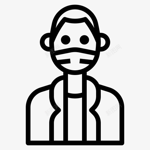 头像外套男人svg_新图网 https://ixintu.com 头像 男人 外套 个人资料 面具 轮廓