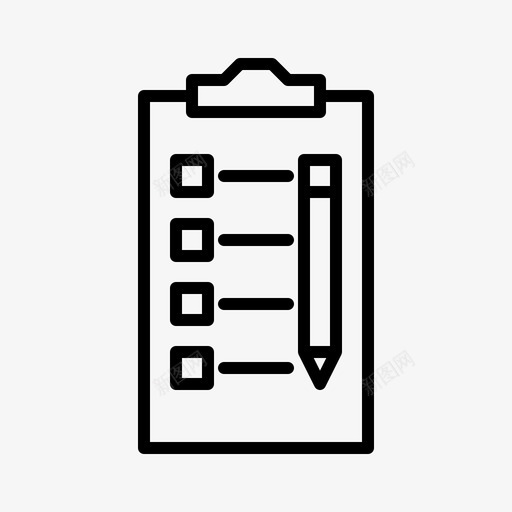 评估检查表调查svg_新图网 https://ixintu.com 评估 检查表 调查 确认 人力资源