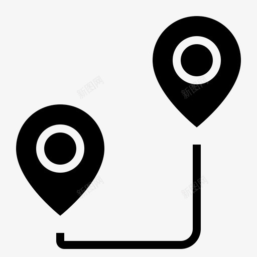 路线完成gpssvg_新图网 https://ixintu.com 路线 完成 占位符 开始 导航 实心