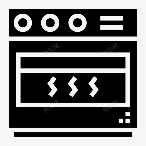 烤箱厨具家用svg_新图网 https://ixintu.com 家用 烤箱 厨具 固体 设备