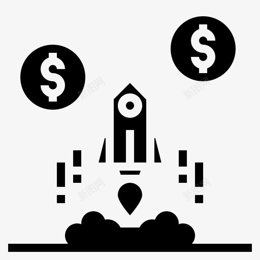 成功商业金钱svg_新图网 https://ixintu.com 商业 成功 金钱 火箭 飞船 创业 概念 坚实