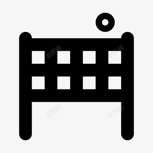 网羽毛球运动svg_新图网 https://ixintu.com 网网 羽毛球运动 排球 运动 图标 标线
