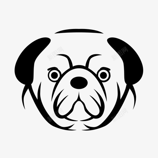 狗手绘宠物svg_新图网 https://ixintu.com 手绘 宠物 复古