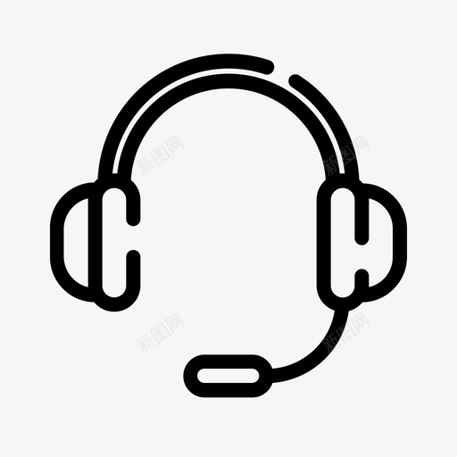 耳机音频游戏svg_新图网 https://ixintu.com 硬件 耳机 音频 游戏 外围 设备 流媒体 计算机