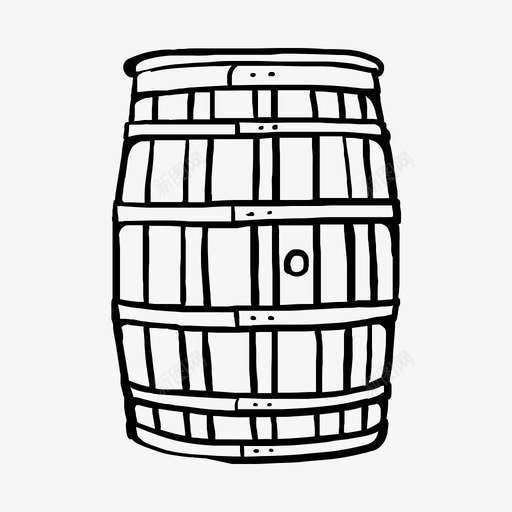 桶啤酒啤酒厂svg_新图网 https://ixintu.com 啤酒 拉制 啤酒厂 容器 手工
