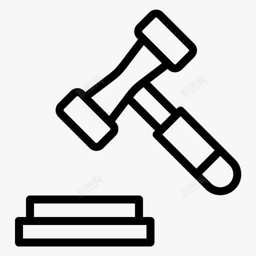 法官锤子判决svg_新图网 https://ixintu.com 法律 法官 锤子 判决 犯罪