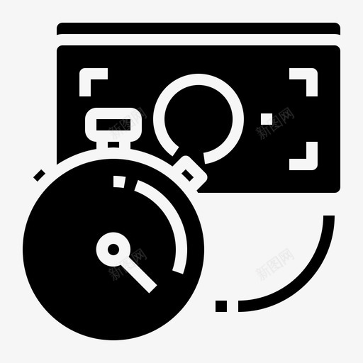 快速支付金钱秒表svg_新图网 https://ixintu.com 快速 支付 金钱 秒表 时间 商业 概念 固体