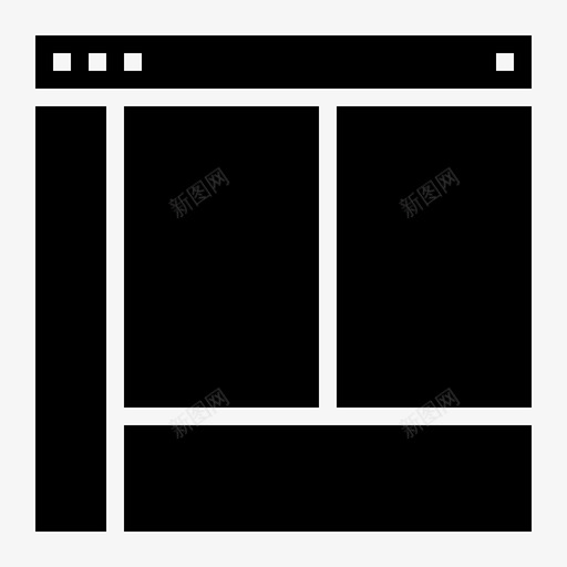 浏览器界面网站和用户界面坚实svg_新图网 https://ixintu.com 浏览器 界面 网站 用户界面 坚实