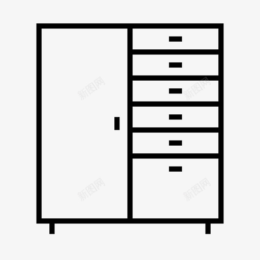橱柜壁橱家具svg_新图网 https://ixintu.com 橱柜 壁橱 家具 室内 室内外 外型