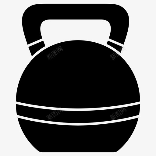 壶铃哑铃运动svg_新图网 https://ixintu.com 壶铃 哑铃 运动 健身 健身房 运动器材 字形