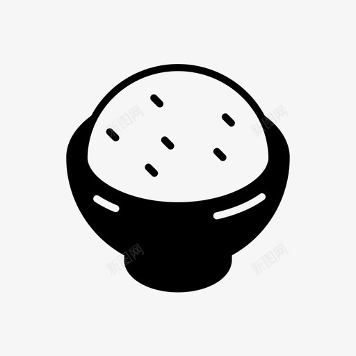 米饭亚洲米饭碗svg_新图网 https://ixintu.com 米饭 食物 亚洲 饭碗 厨房