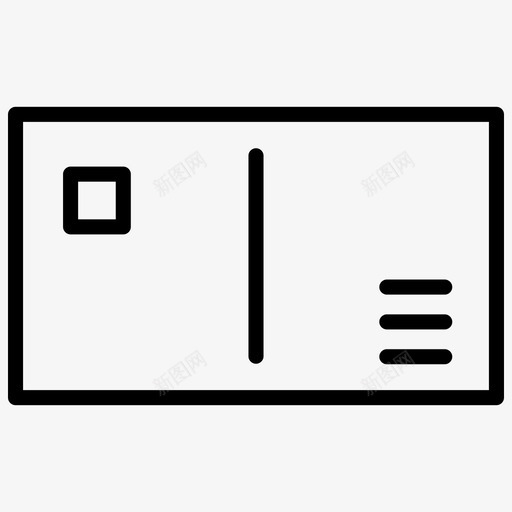 明信片信件邮件svg_新图网 https://ixintu.com 旅行 明信片 信件 邮件 邮资 假日