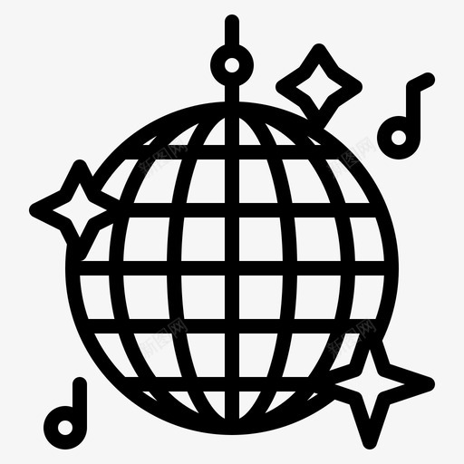 迪斯科舞会灯光音乐svg_新图网 https://ixintu.com 迪斯科 舞会 灯光 音乐 聚会