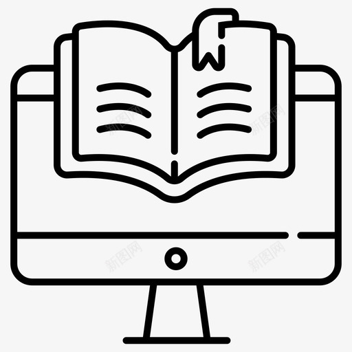 电子学习pc电子书教育svg_新图网 https://ixintu.com 电子 电子学 学习 电子书 教育在线 远程教育