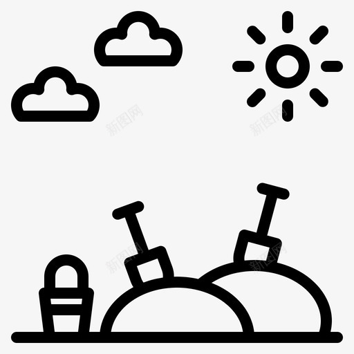 沙滩公园游戏svg_新图网 https://ixintu.com 操场 沙滩 公园 游戏