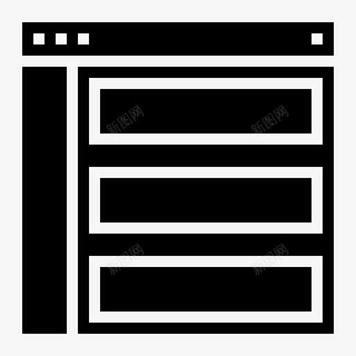 浏览器界面网站和用户界面坚实svg_新图网 https://ixintu.com 浏览器 界面 网站 用户界面 坚实