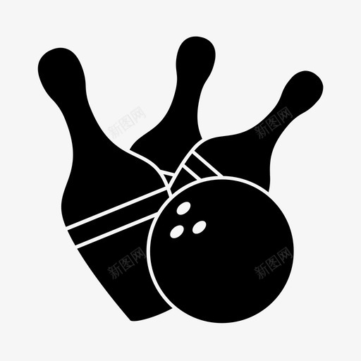 保龄球和别针健身健身房svg_新图网 https://ixintu.com 保龄球 别针 运动 健身 健身房 图标