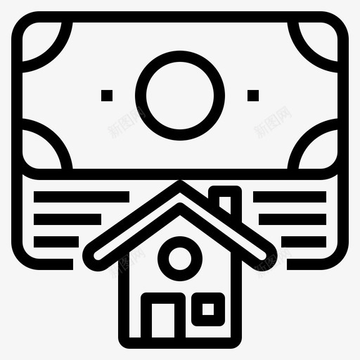 购买建造房子svg_新图网 https://ixintu.com 不动产 购买 建造 房子 付款 概述
