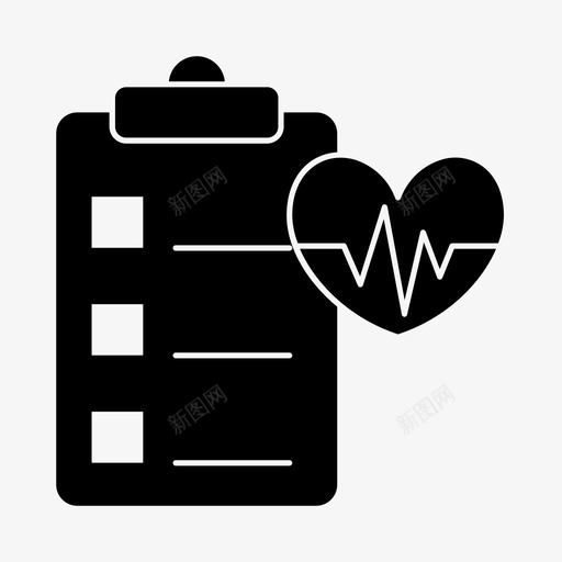 心率检查健身健身房svg_新图网 https://ixintu.com 心率 检查 运动 健身 健身房 图标