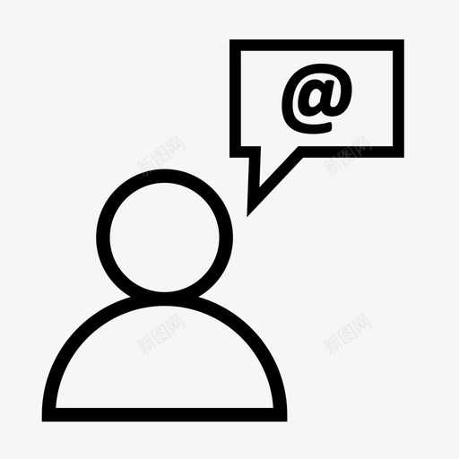 用户头像邮件svg_新图网 https://ixintu.com 用户 头像 邮件 个人资料 签名