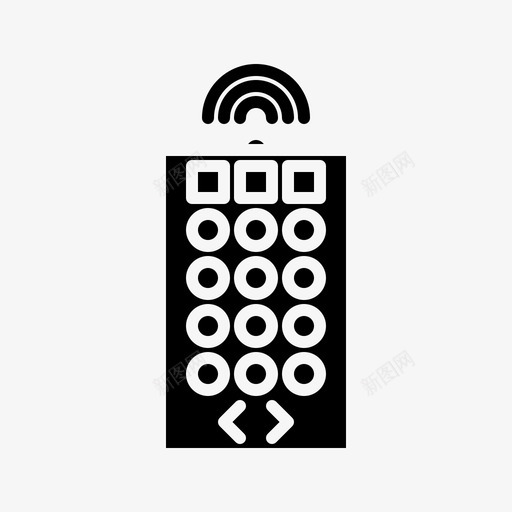 遥控器无线遥控器wifi遥控器svg_新图网 https://ixintu.com 遥控器 无线 社交 媒体 图示