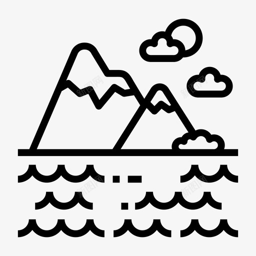 海风景山svg_新图网 https://ixintu.com 海风 景山 自然 旅游