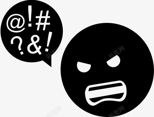 侮辱愤怒咒骂svg_新图网 https://ixintu.com 咒骂 侮辱 愤怒 不高兴 大喊大叫 人们 活动 危险