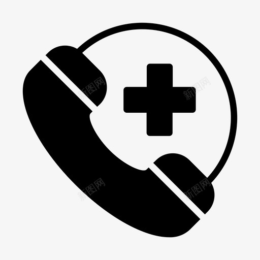 紧急呼叫911医生呼叫svg_新图网 https://ixintu.com 呼叫 紧急 医疗保健 电话 医生 医疗