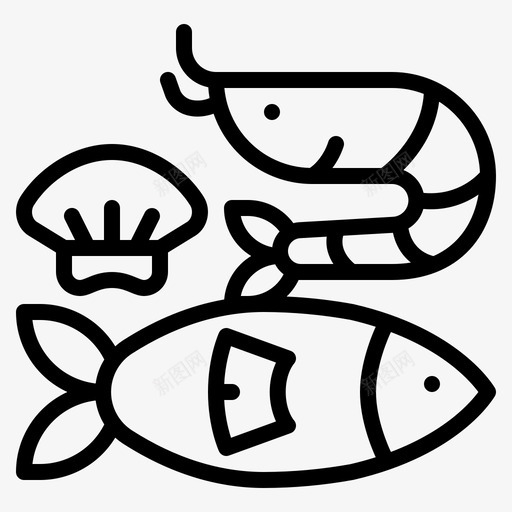 海鲜鱼超市svg_新图网 https://ixintu.com 海鲜 鲜鱼 超市