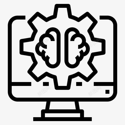 人工智能自动化大脑svg_新图网 https://ixintu.com 人工智能 自动化 大脑 计算机 机器人 教育 大纲