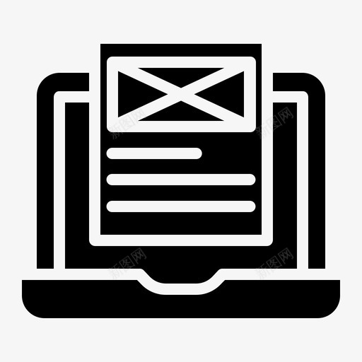 网页设计开发布局svg_新图网 https://ixintu.com 网页设计 网页 设计开发 布局 线框