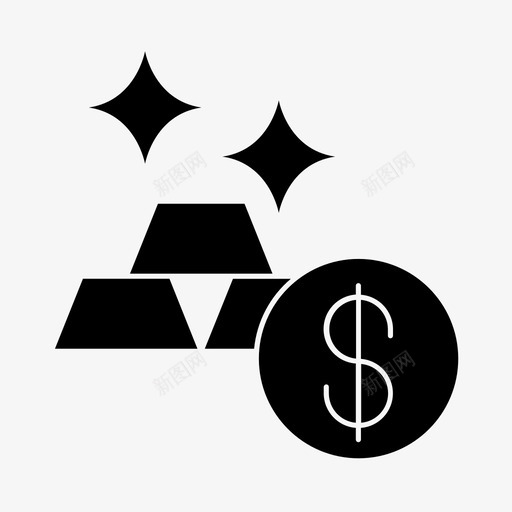 金价商业金融svg_新图网 https://ixintu.com 金价 金融 商业 货币 图标