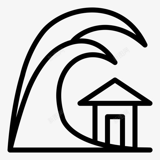 海啸灾害风暴海浪svg_新图网 https://ixintu.com 海啸 灾害 天气 风暴 海浪 气和 灾难