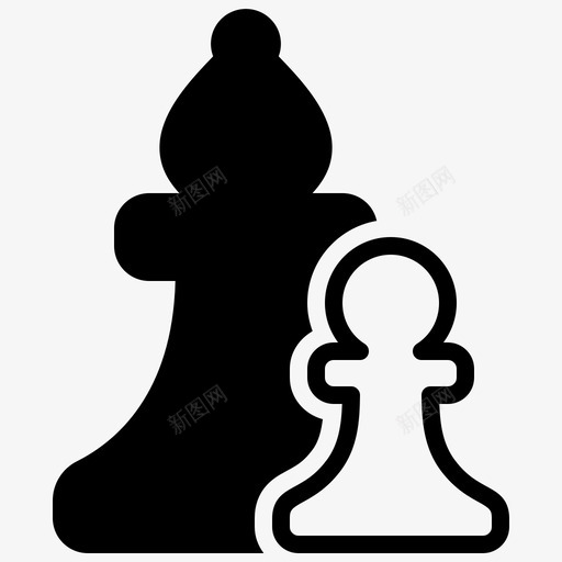 国际象棋主教棋子svg_新图网 https://ixintu.com 主教 国际象棋 棋子 策略 西洋棋