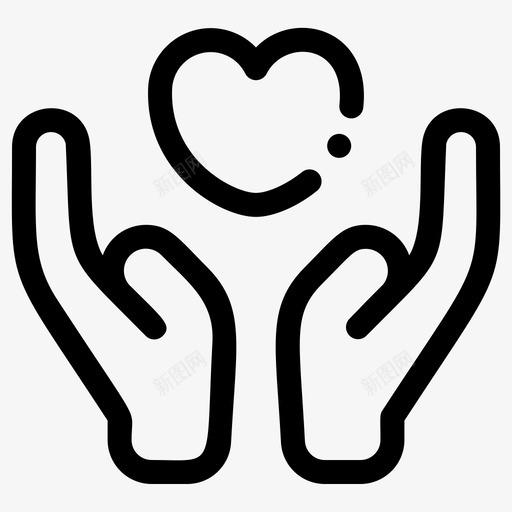 关心慈善手svg_新图网 https://ixintu.com 情人节 关心 慈善 手爱 婚礼