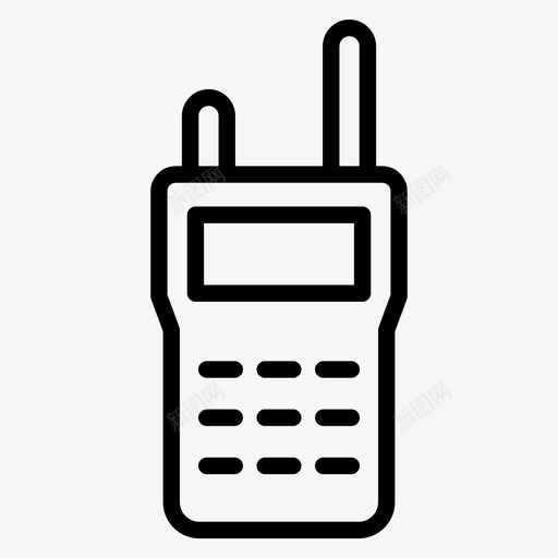 对讲机通讯军用svg_新图网 https://ixintu.com 对讲机 通讯 军用 电话