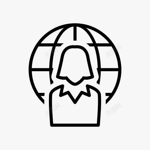 全球商业女商人沟通svg_新图网 https://ixintu.com 全球 商业 商人 沟通 领导者 职业 大纲