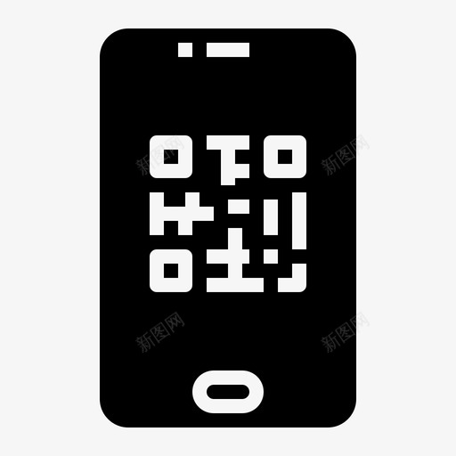 二维码二维扫描智能手机svg_新图网 https://ixintu.com 二维 智能 手机 扫描 技术